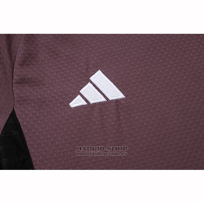 Chandal del Manchester United Manga Corta 2025-2026 Marron - Pantalon Corto